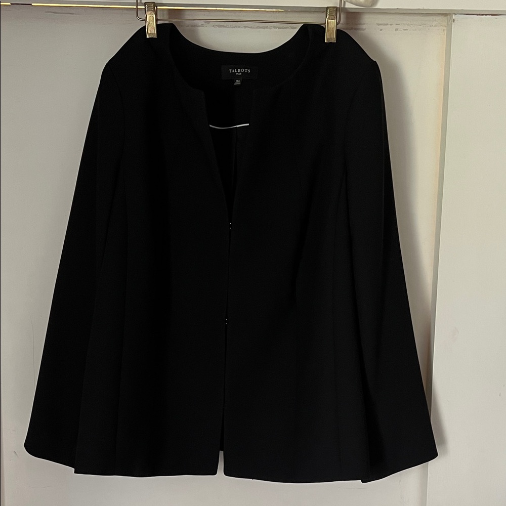 Talbots Plus Black Blazer